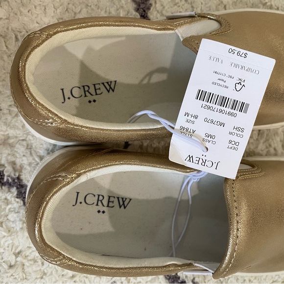 NWT J. Crew Factory Metallic Road Trip Slip-on
Sneakers - Picture 4 of 8
